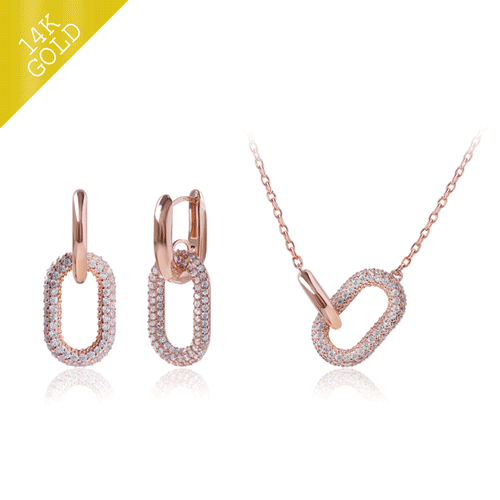 봄세일 4월 한정수량 특가♥  14k 골드★ 귀걸이/목걸이 SET 헤르디 SET SET0231