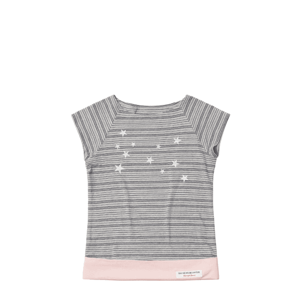 STRIPED STAR-PATTERNED T-SHIRT