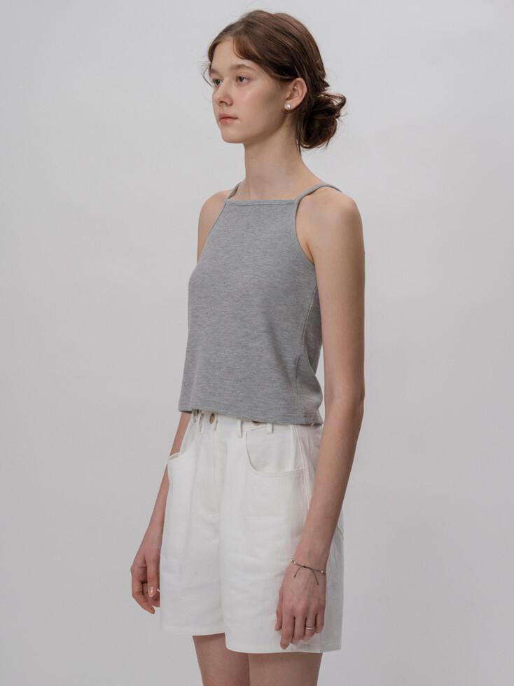 MN waffle sleeveless (gray)
