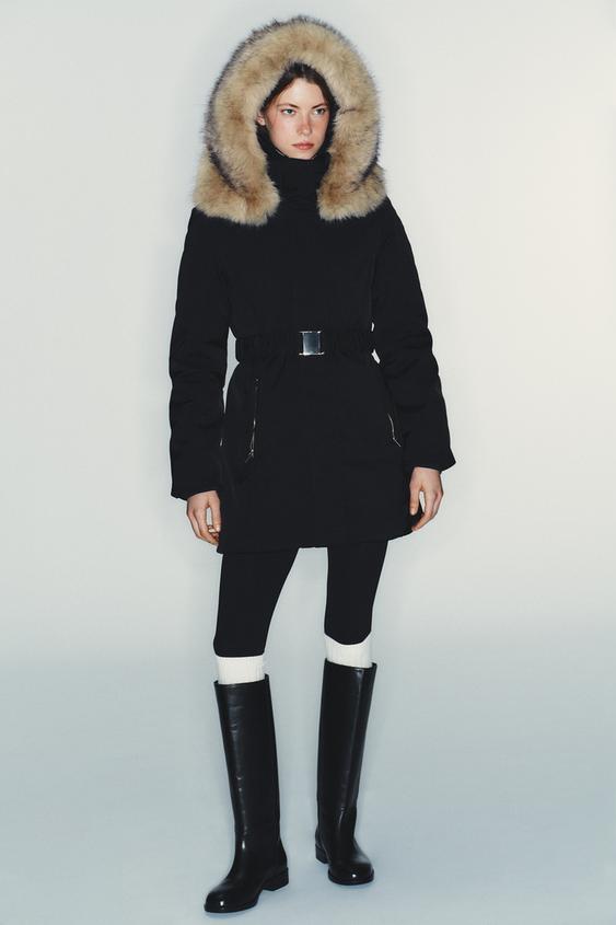 레더 플랫 부츠