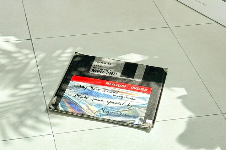 Y2K 플로피디스크 레트로 빈티지 소프티 발수 발매트 욕실 현관 사계절 단모 미니러그