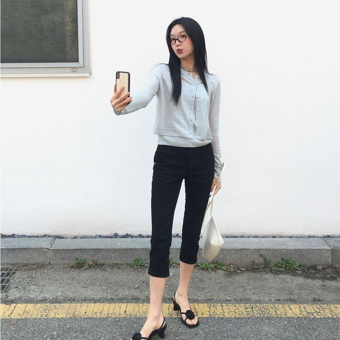 [7차] Clea Capri Pants (Black)