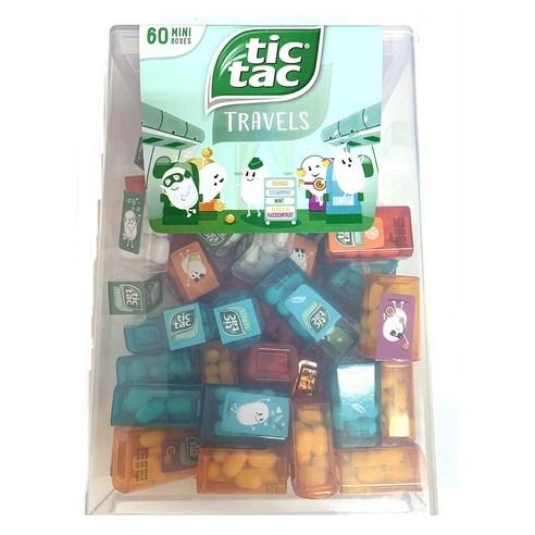 Tic Tac 틱택 무설탕 민트 캔디 여행용 스펜더 박스 Spender Box 1박스