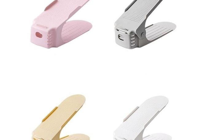 3단 높이조절 접이식 신발정리 슈즈렉 10p 2colors