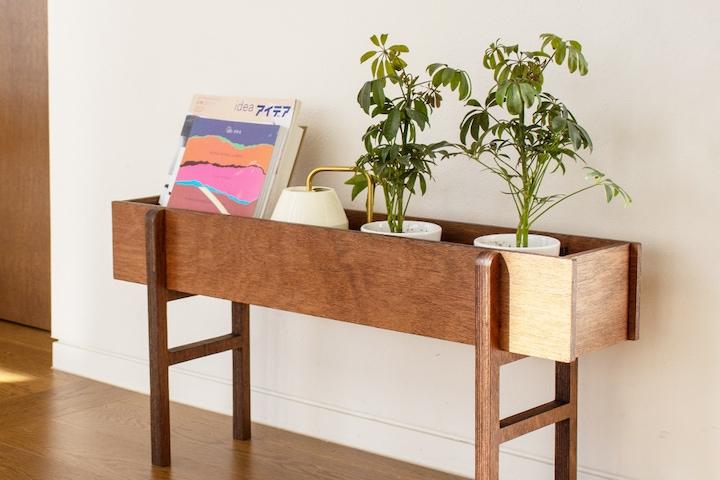 라왕합판 E0등급 잡지꽂이 화분받침대 매거진랙