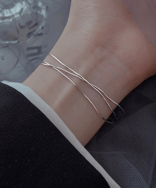B0005 S925 실버 슬림라인 팔찌