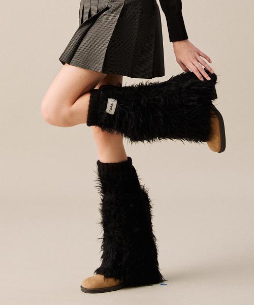 HAIRY LEG WARMER BLACK