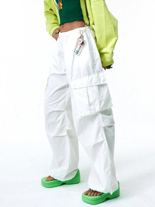PARACHUTE CARGO PANTS WHITE