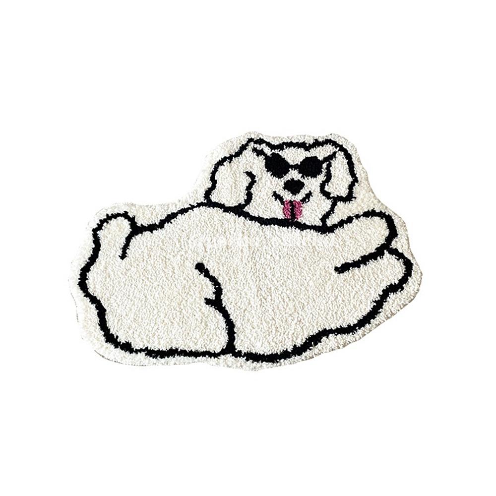 고심 귀여운 강아지 발매트 화장실 현관 주방 침대 소파 53x76cm