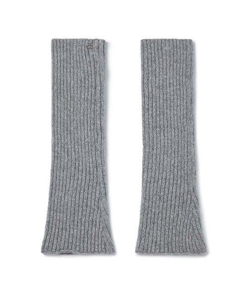 2-Way Lambswool Ribbed Warmer [Light Grey]
