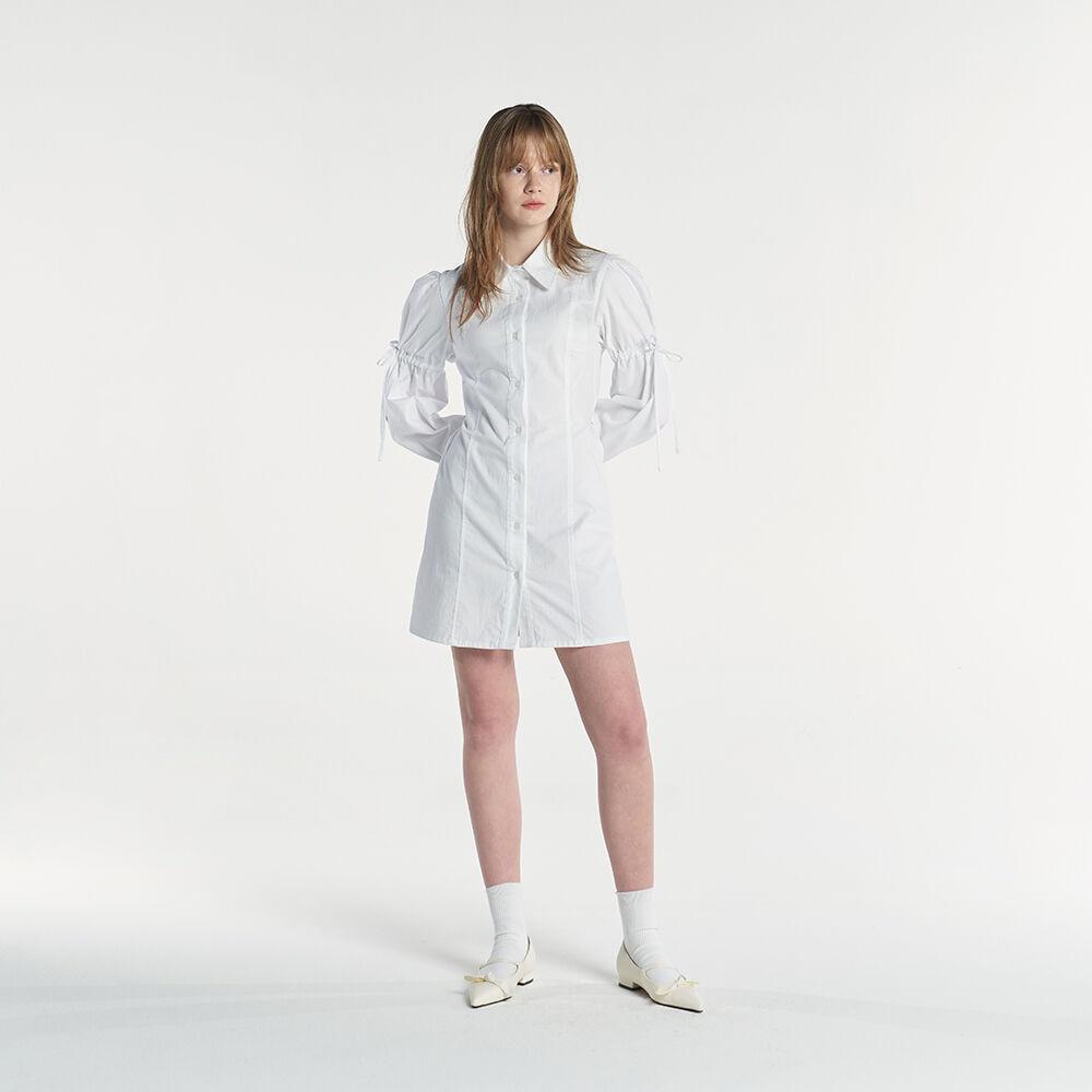 PUFF SHIRT ONE PIECE (WHITE)