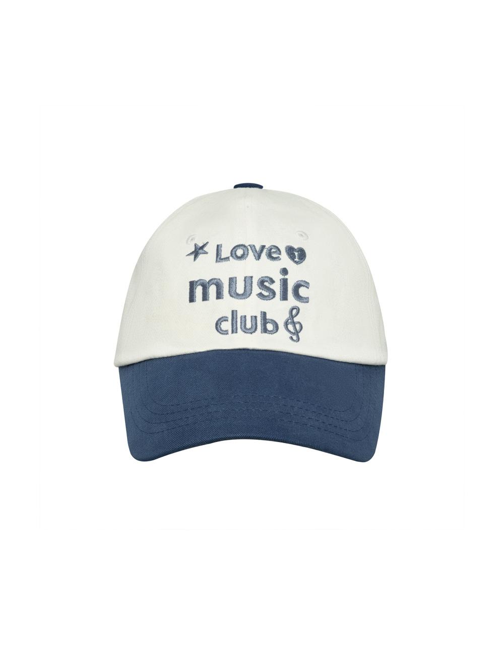 Love music club ball cap - Ivory (러브 뮤직 클럽 볼캡 아이보리)