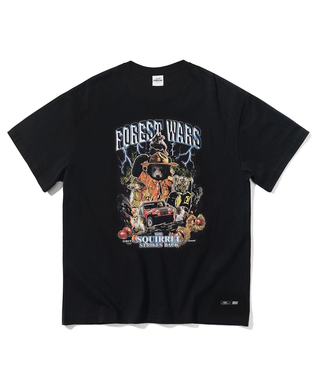 FOREST WARS 반팔 티셔츠 Black
