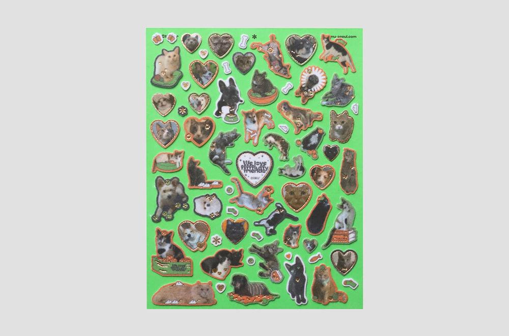 재입고*[오이뮤] Fur sticker