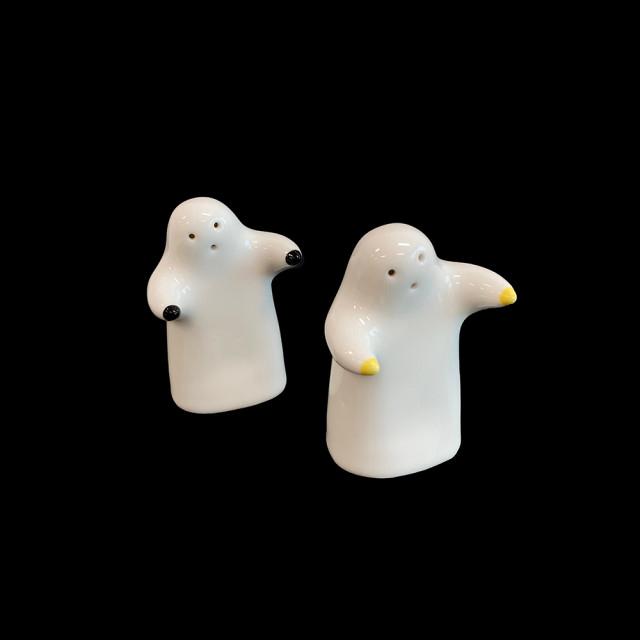 할로윈데이 유령 소금 후추 통