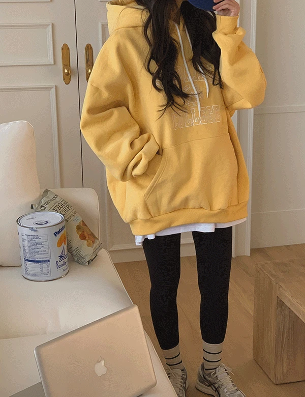 보닐라 양기모 오버핏 후드 (3color)