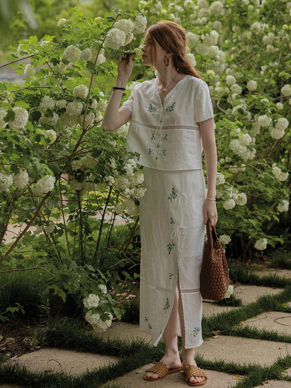 데일리아트 07/17 예약배송DA_Lace cut-out patchwork skirt DA_Lace cut-out patchwork skirt