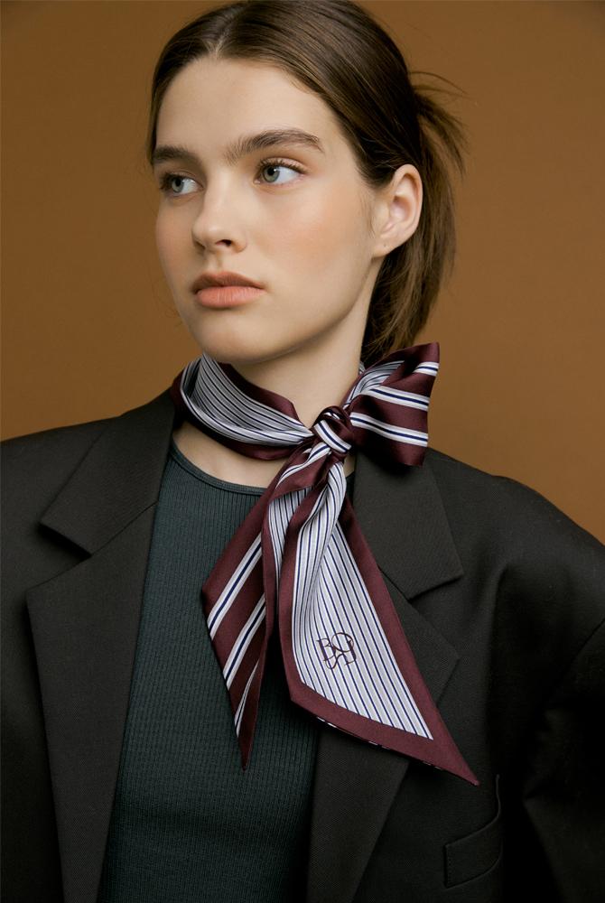 sienna twilly scarf - brown