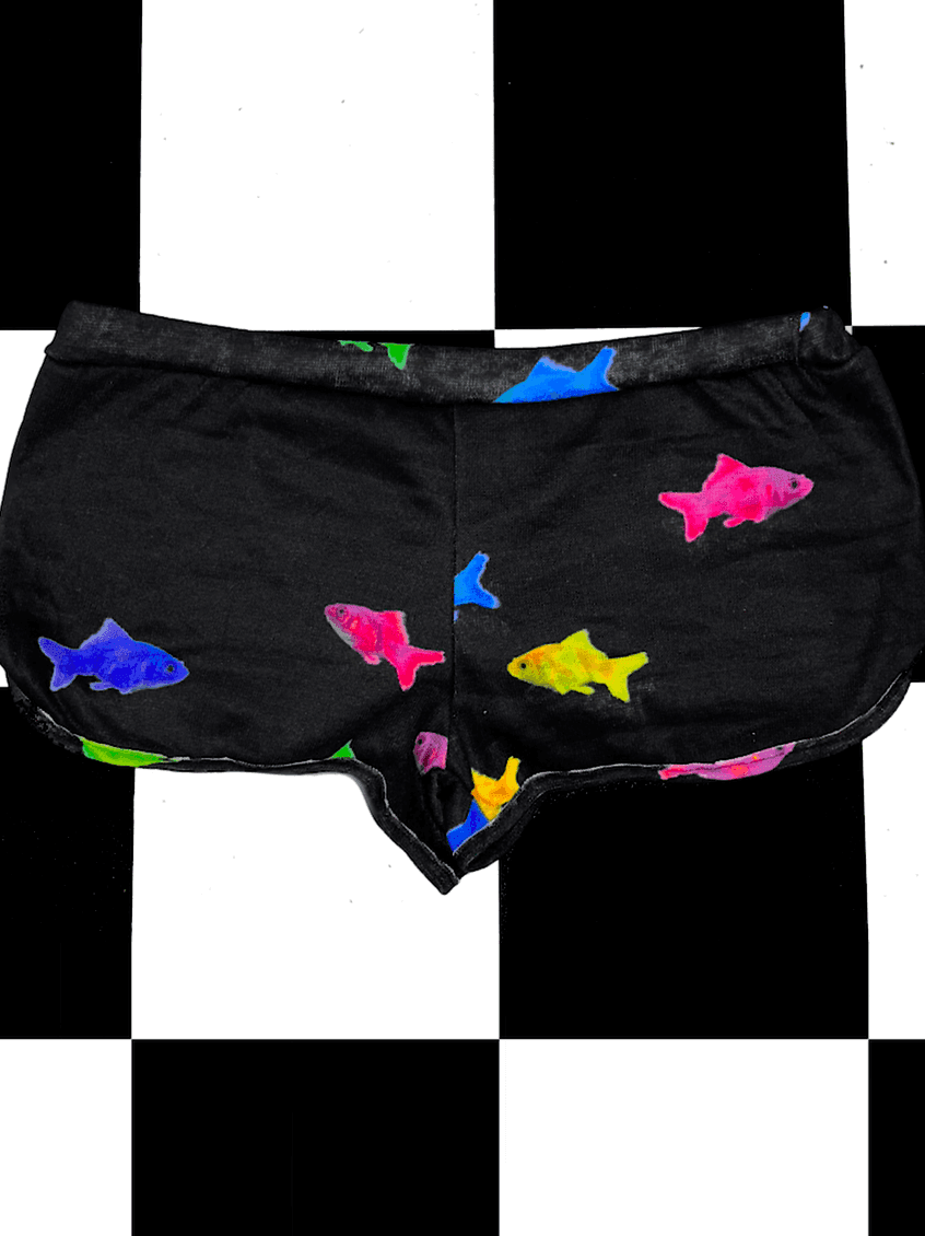 GOLDFISH SLUB SHORT IN RAINBOW