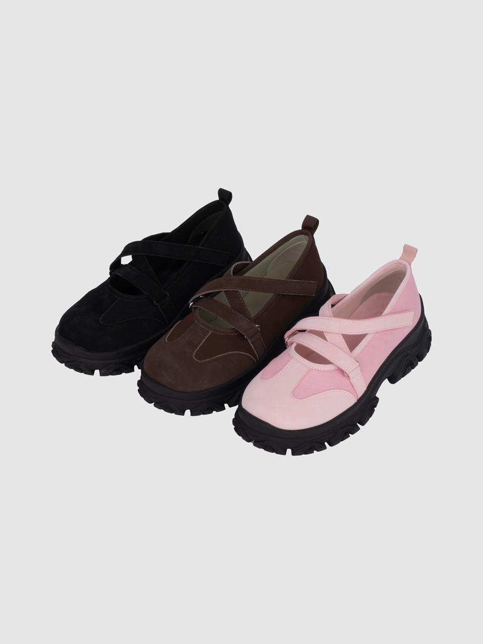 X strap maryjane sneakers
