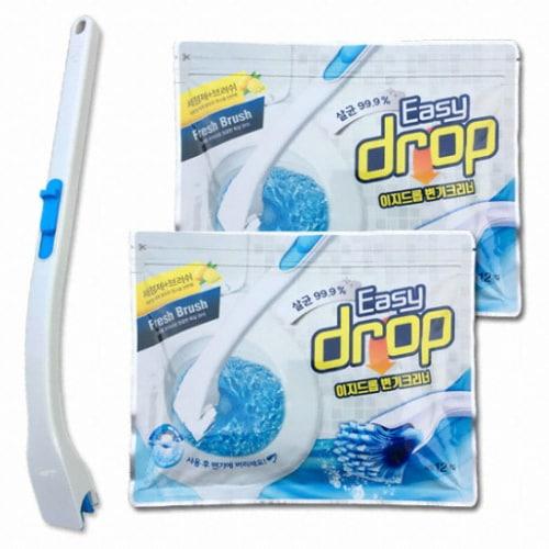 다온에스아이 이지드롭 변기크리너 핸들 + 리필 24개