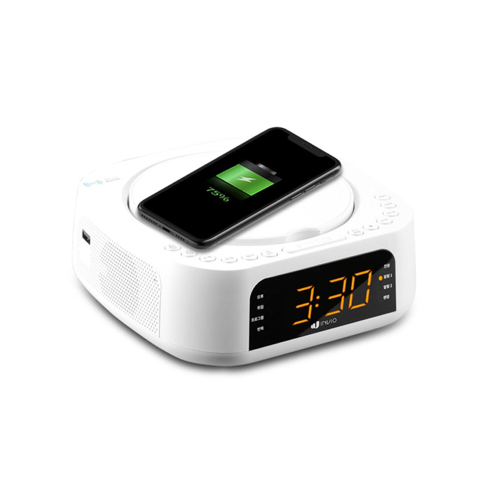 인비오 고속무선충전 블루투스 CD플레이어 FM라디오 IV-CD200W