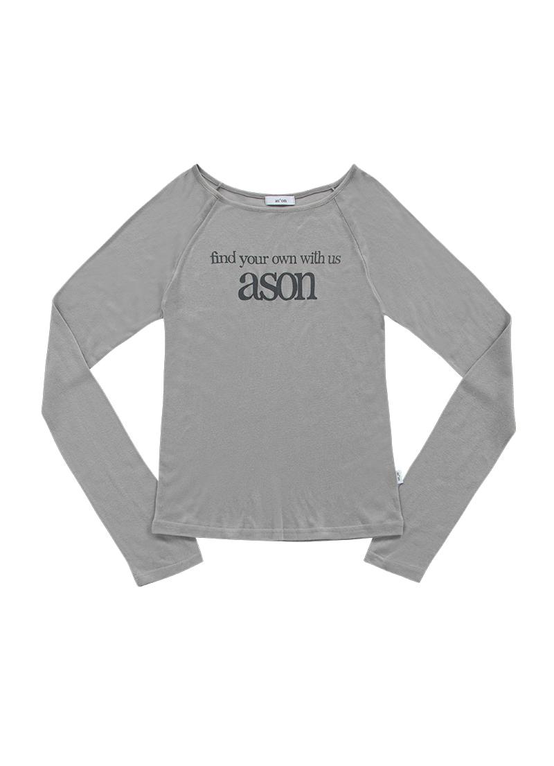 LETTERING LONG SLEEVE / EARL GREY / 12.23 순차 발송 예정