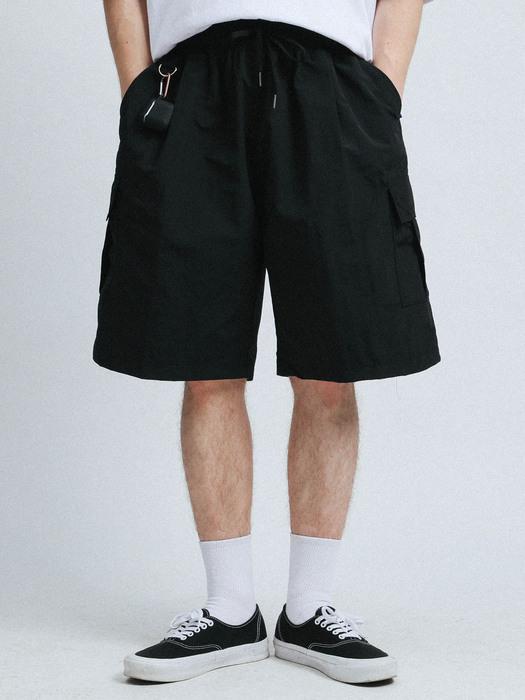 버뮤다 슬랙스 하프팬츠_블랙