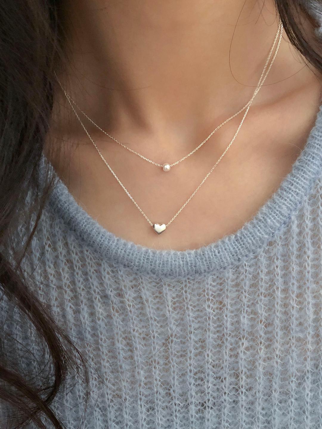 [925 silver] 러브 온 목걸이