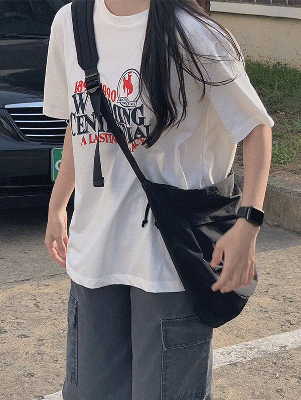 래스 프린팅 반팔티