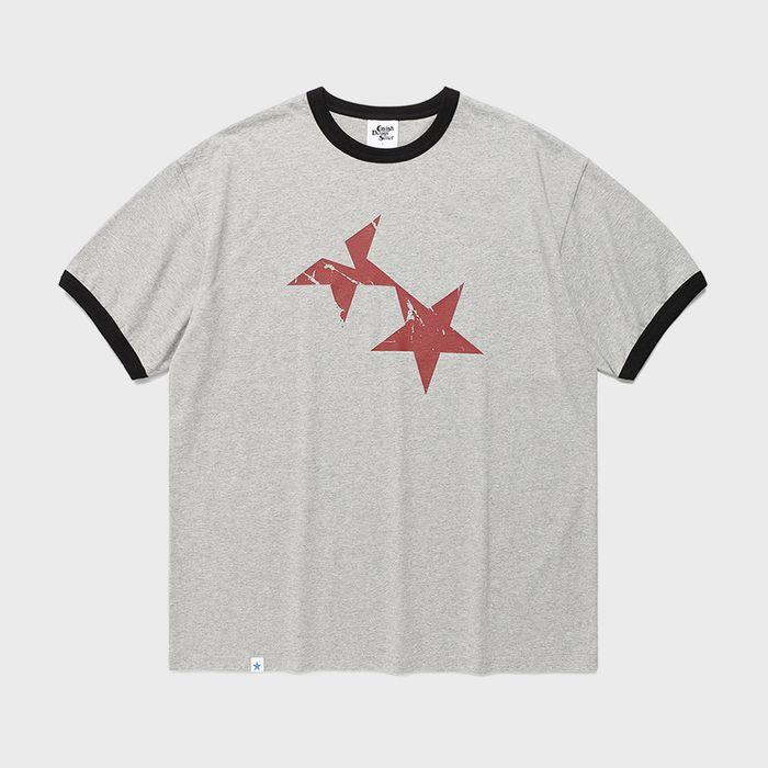 TWIN STAR RINGER SS TEE GREY(CV2FMUT549A)