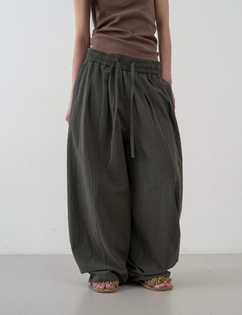 linen two tuck pants