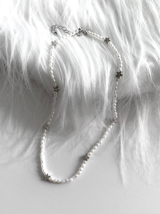 star pearl necklace 담수진주 목걸이 별 목걸이