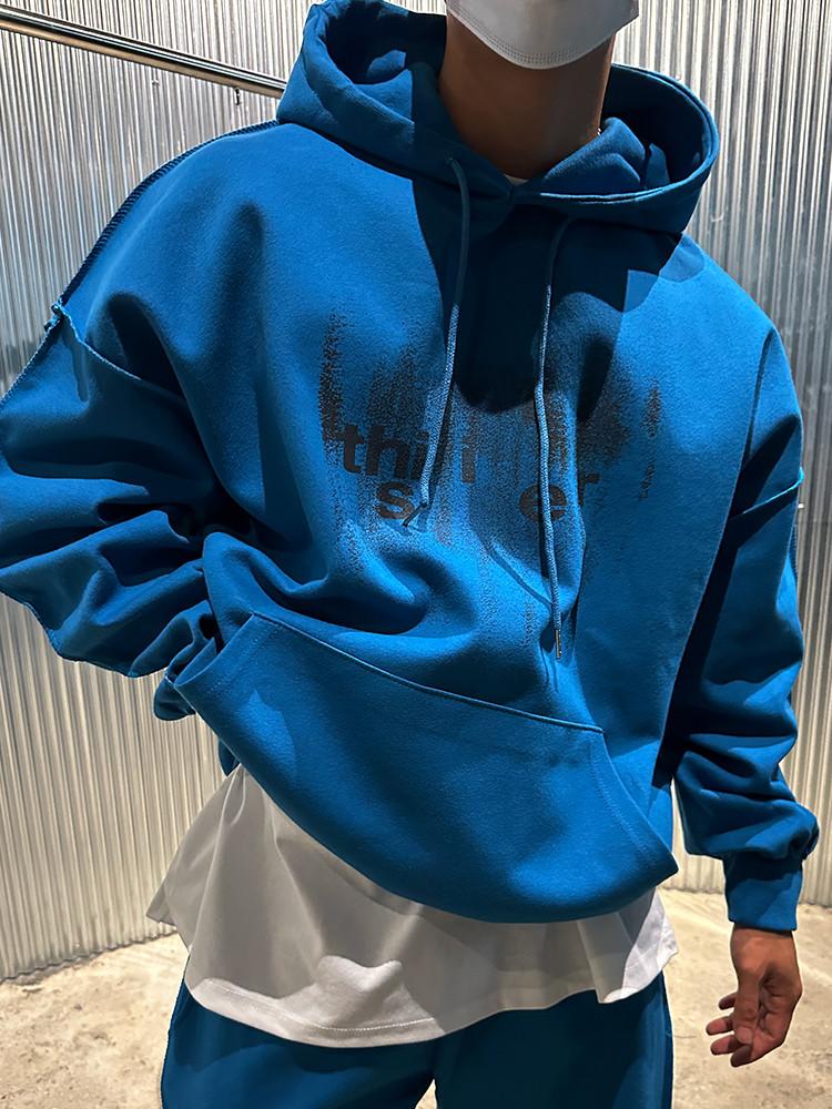 (기모)에어 데끼 박스 후드티 3COLOR 빅사이즈 오버핏 도프룸