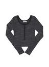 MADA BUTTON T / CHARCOAL