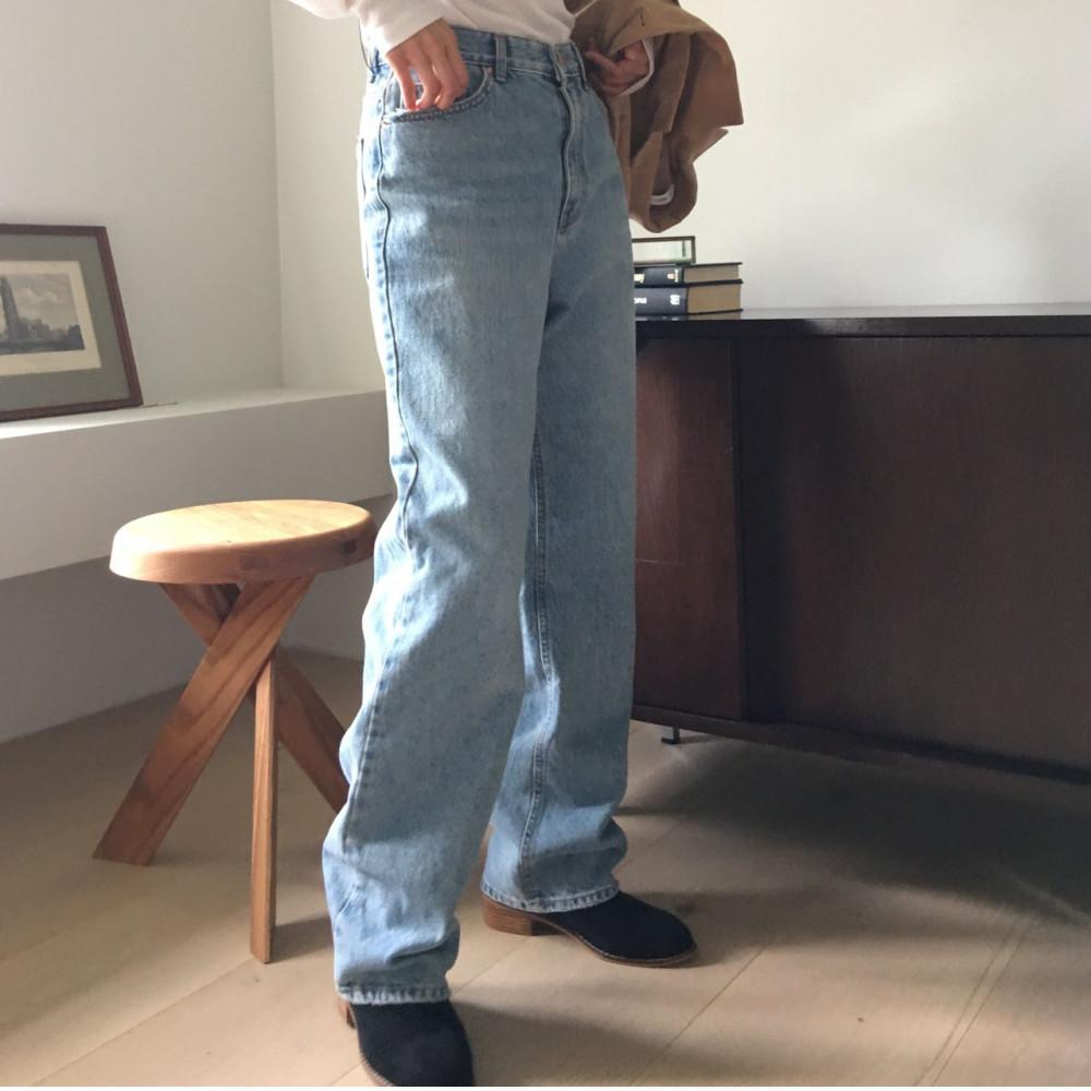 미트미 빈티지워싱 데님 청바지