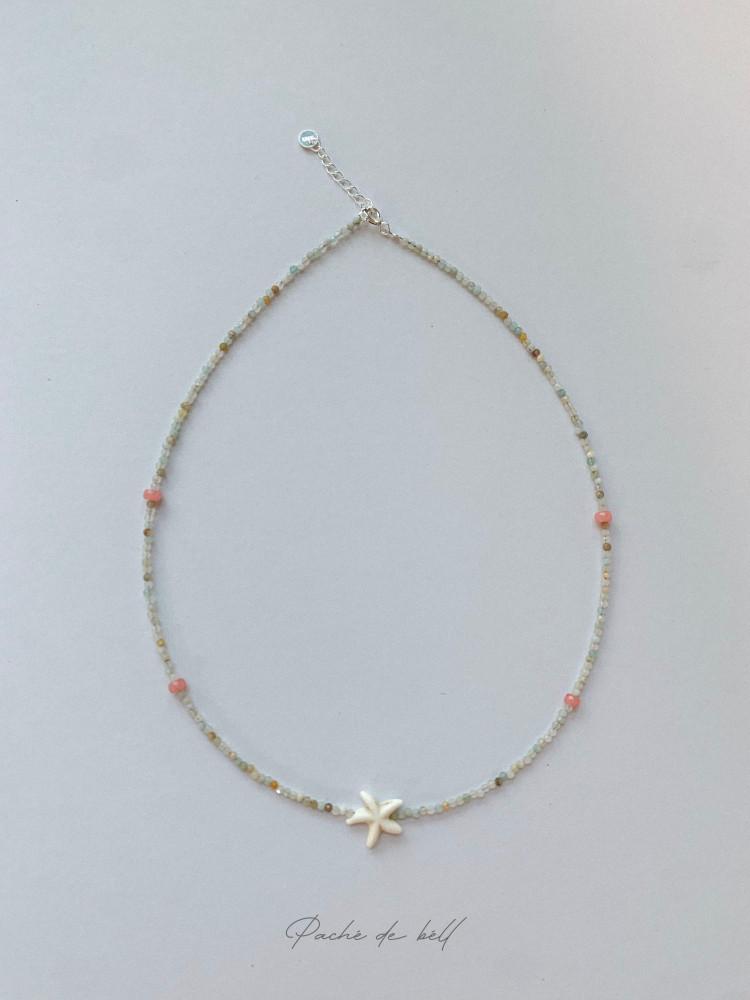 [New] Sandy Necklace (925silver) -Amazonite