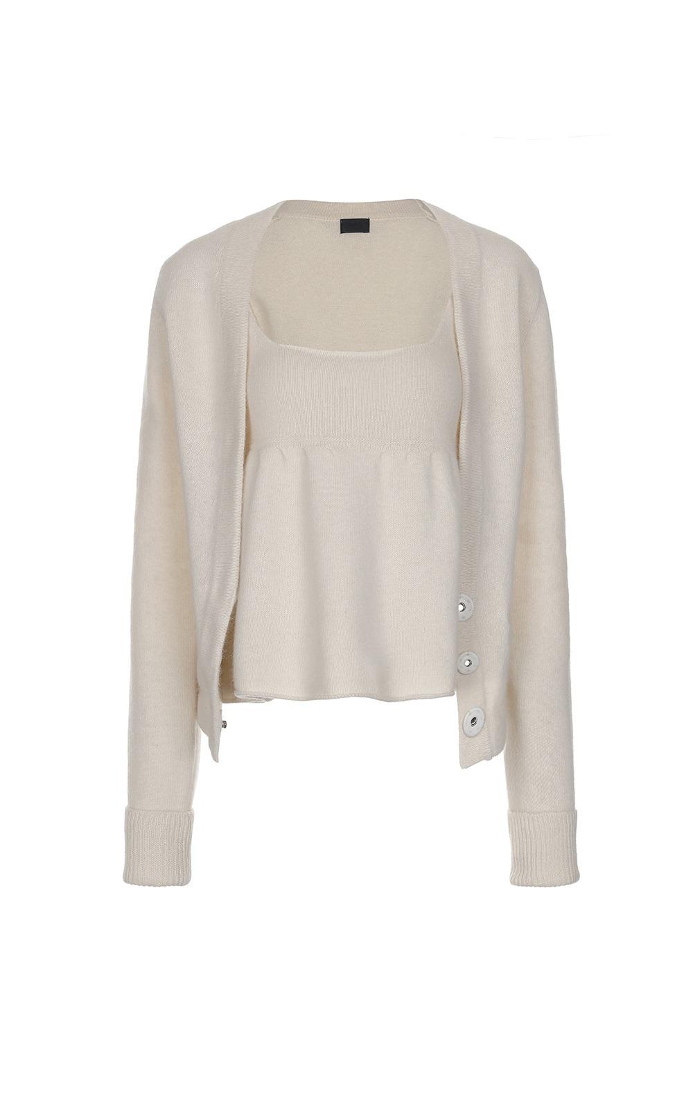 Margaret Tundra Cardigan Set [Ivory]