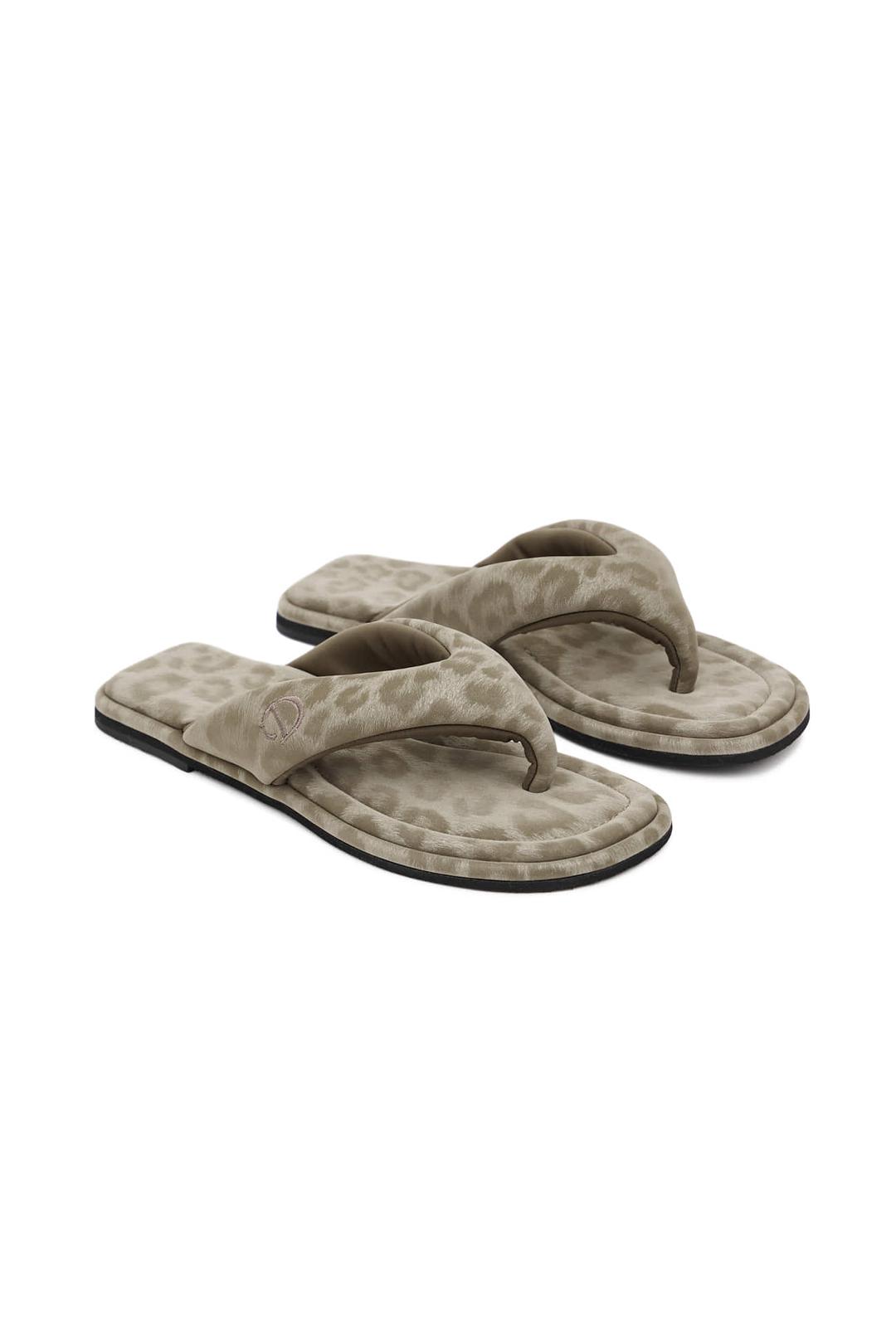 DEINET CLOUD FLIPFLOP IN BROWN LEOPARD