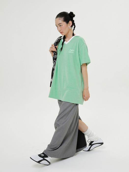 TERRY OVER TEE, MINT