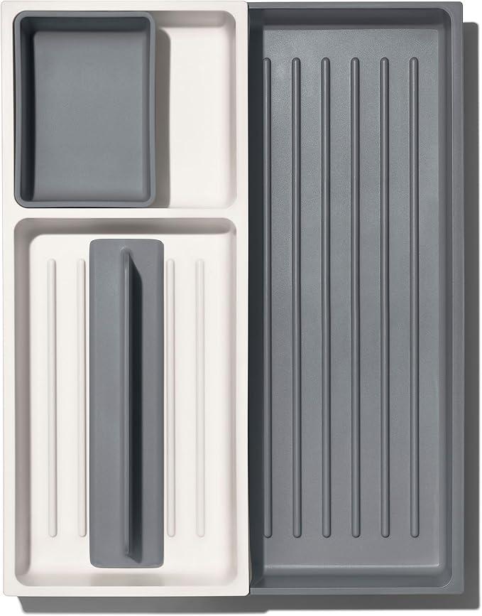 OXO Good Grips Drawer, Expandable Kitchen Tool Organizer, White