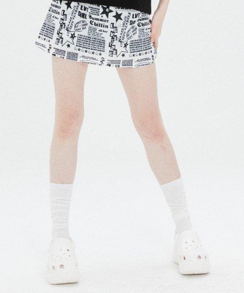 SU LETTER SKIRT(WHITE)