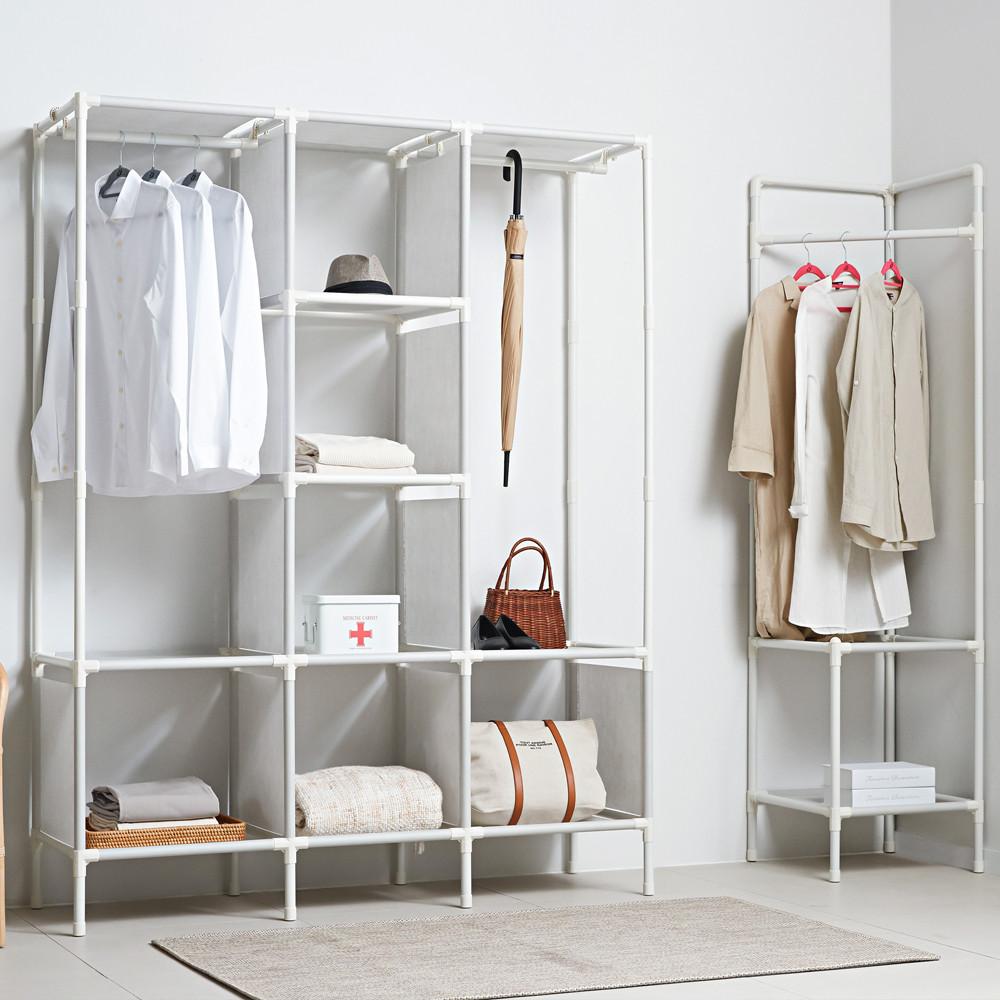 MF매직하우스 시스템행거 무볼트 드레스룸 철제 옷걸이행거 스탠드옷걸이