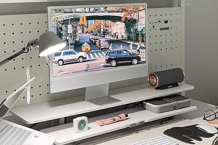 DM-95 2단 와이드 받침대 대형 모니터 듀얼 스탠드 높은 받침 950 mm