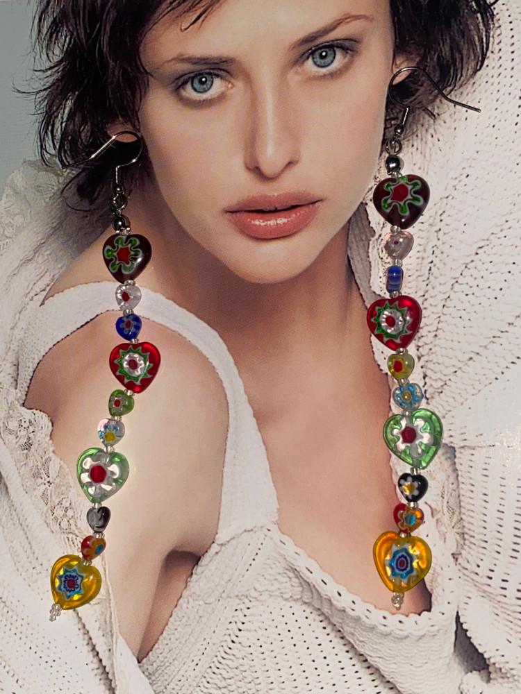 Love love drop earring [darjeelingbird made]