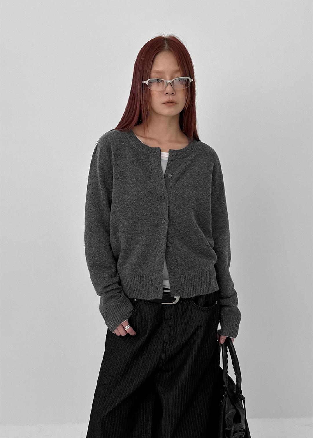 [2천장판매] [MADE] 제널드 라운드 울 니트 가디건