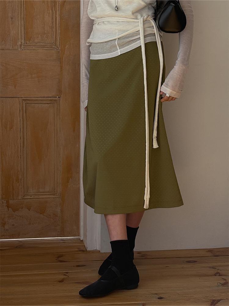 크렘므 체프 도트 스커트