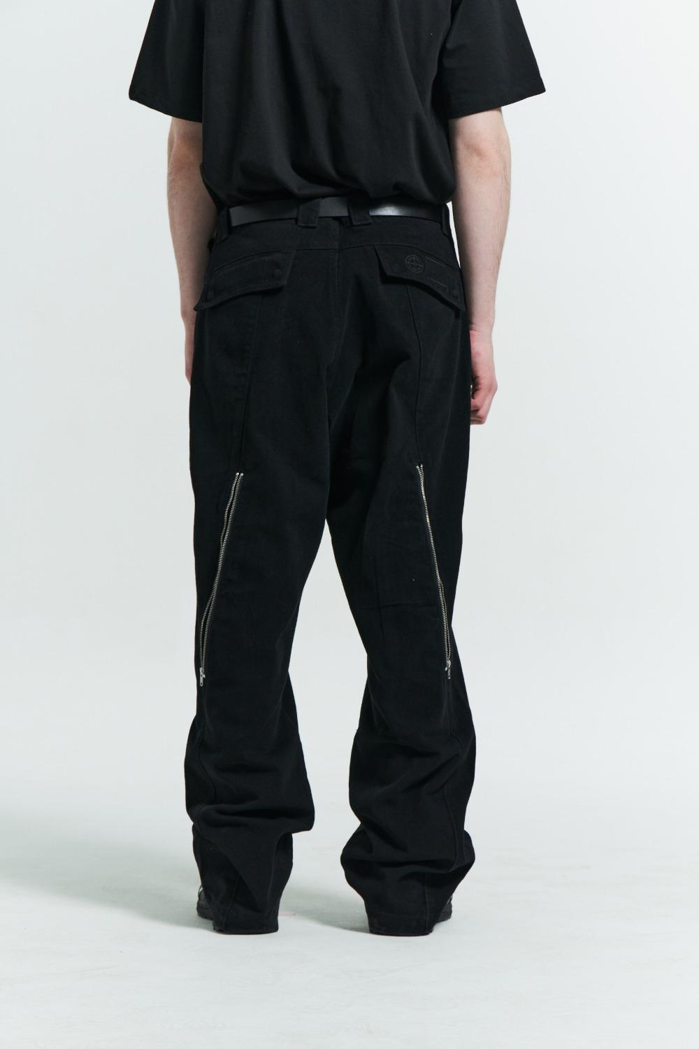 MPa WAVE ZIPPER PANTS (BLACK)
