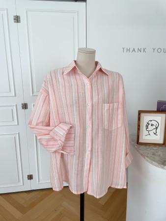 이런 상품 어때요? [무배]봄베이 스트라이프 오버핏 봄신상 셔츠 남방(3color)I-402