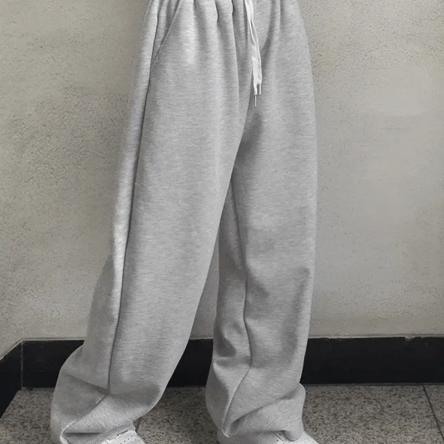 [4가지SIZE] 차르르 핏 와이드 통오버 트레이닝 팬츠 3 colors